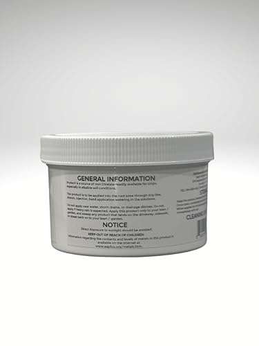 Seed Soil and More-Proferril 6% EDDHA Chelated Iron-100% Water Soluble Iron Chelate for Greener Plants - Corrects Iron Chlorosis & Yellow Leaves - for soils with ph Above 7 - Made in USA - 1 lb