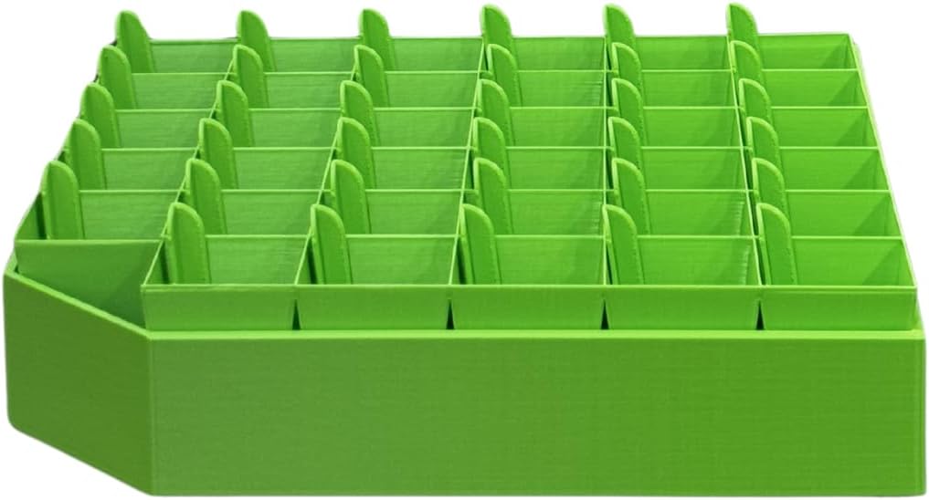 Seed Soil and More Seedling Transplant Tray-Handles for Transplanting, Incredible 35 Plant copacity, Extra-Thick Reusable Germination Kit, for Indoor, Outdoor & Greenhouse Use