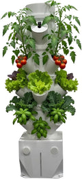 Seed, Soil and More Vertiflow Grow Tower-16 Plants, Herbs, Vegetables - Hydroponic Herb Garden Planter Kit - Indoor/Outdoor Gardening System