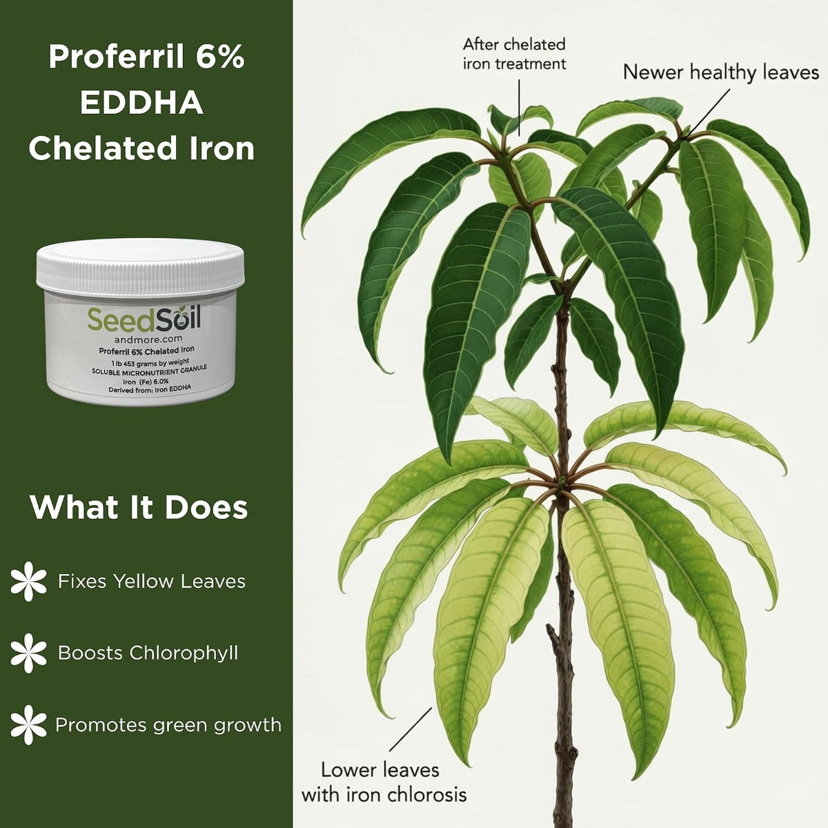 Seed Soil and More Proferril 6% EDDHA Chelated Iron, 3 lbs