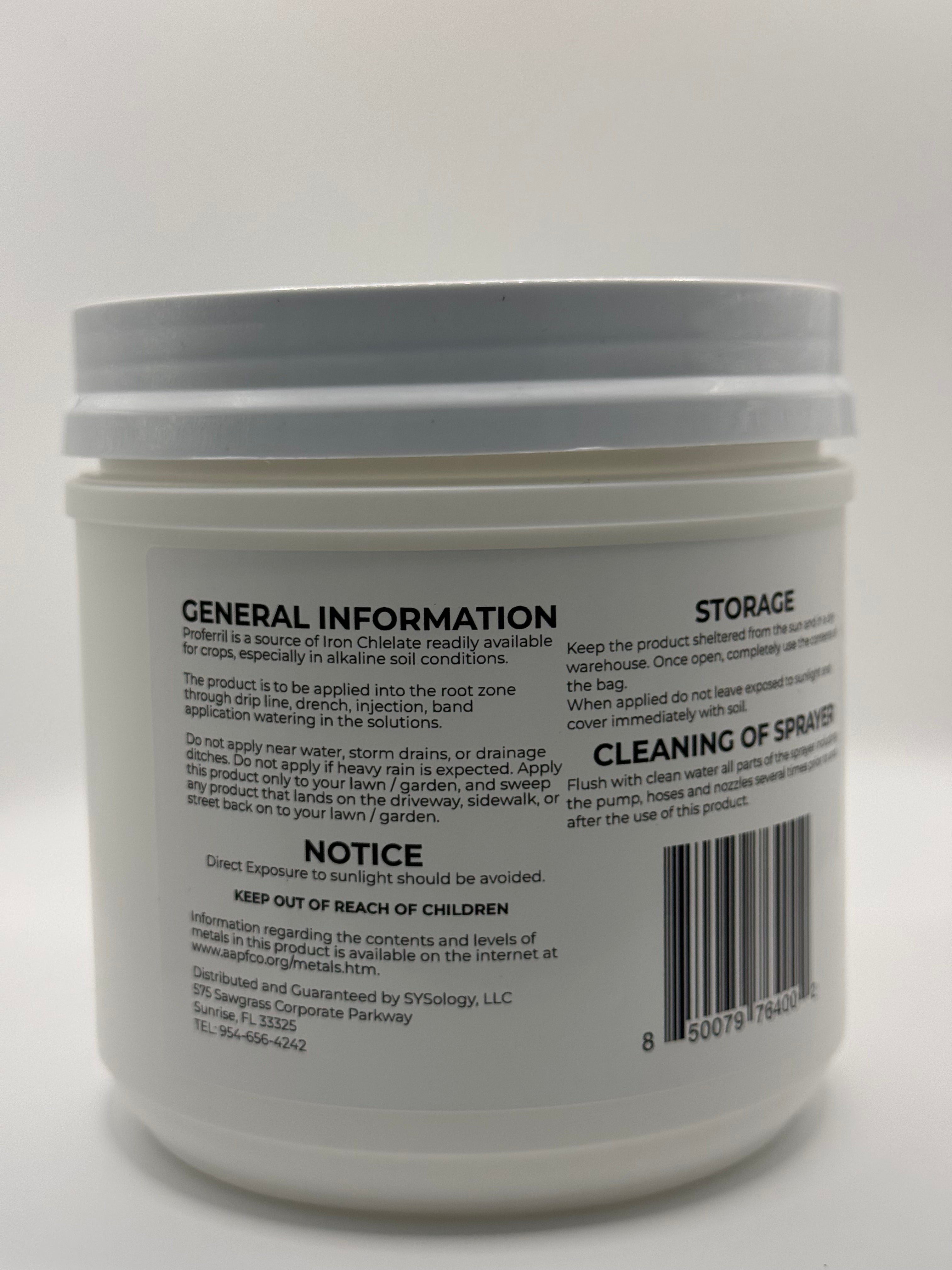 Proferril 6% Chelated Iron 2 lb / 907 grams by weight